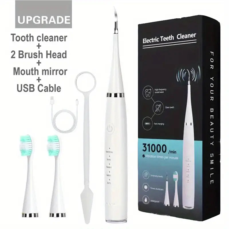 Rechargeable 3-in-1 Electric Toothbrush Set: Sonic Cleaning for a Brighter Smile at Home and On-the-Go!