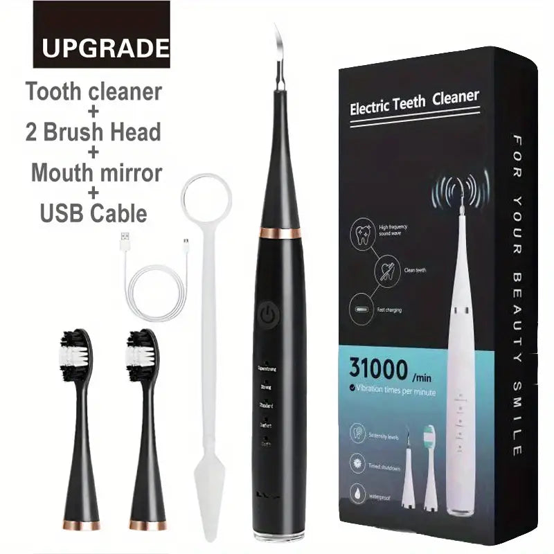 Rechargeable 3-in-1 Electric Toothbrush Set: Sonic Cleaning for a Brighter Smile at Home and On-the-Go!