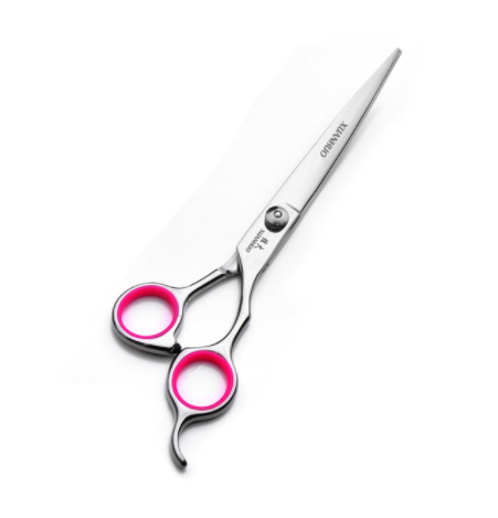 Trim Hair Pet Cut Flat Cut 7-Inch Scissors Down Bend Up Shear Pet Grooming Scissors