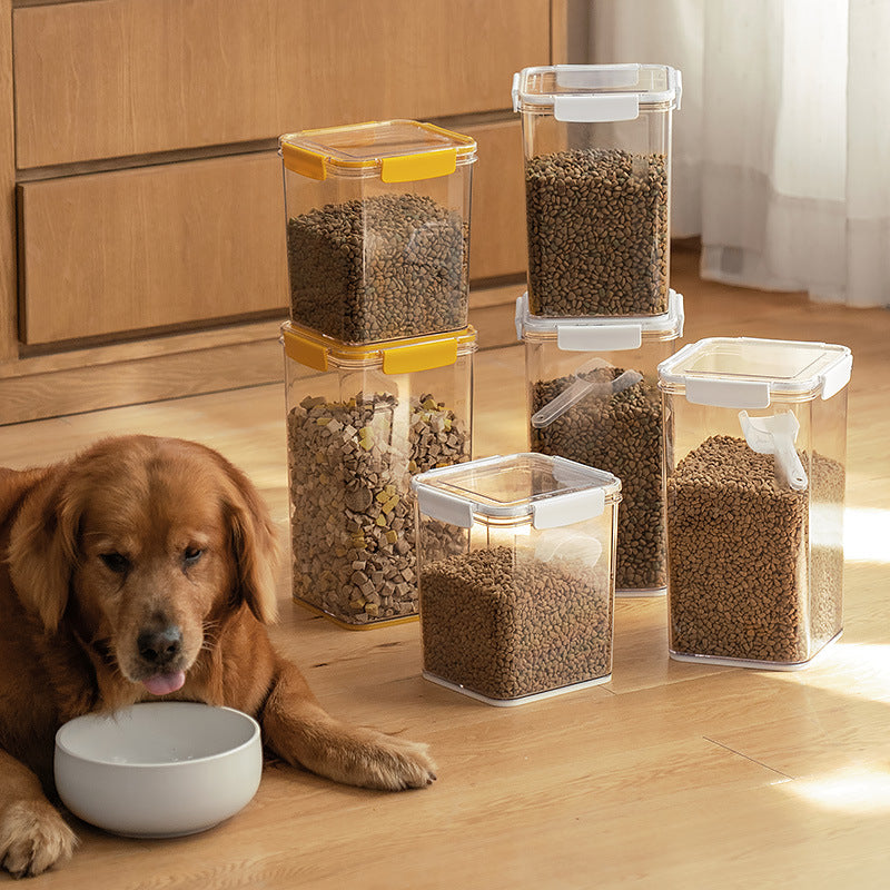 Pet Cat Food Dog Food Sealed Storage Bucket