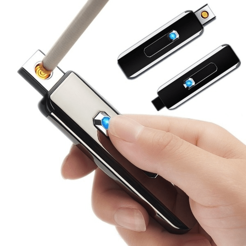 2pcs USB Rechargeable Lighter; Flameless Electronic Lighter; Cool Gift For Smokers