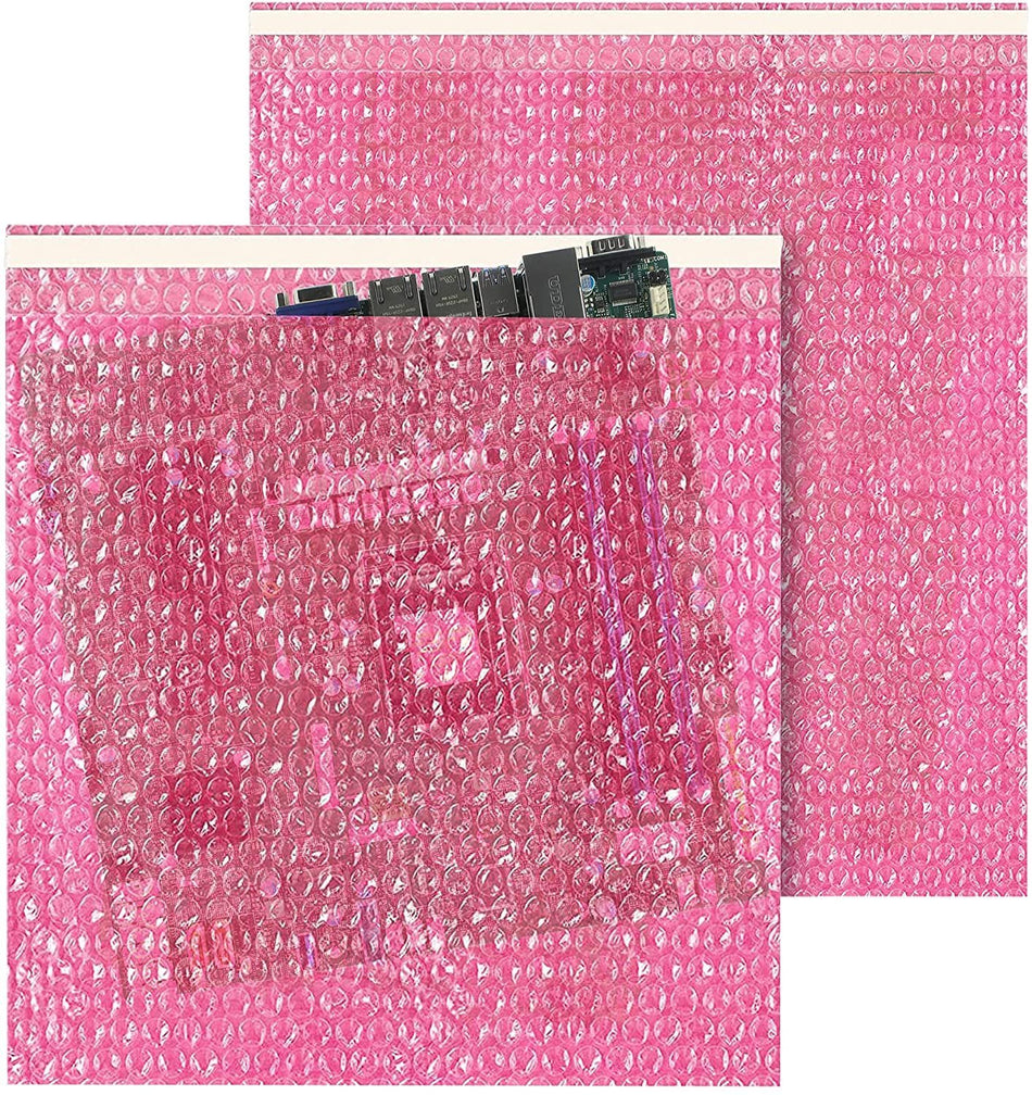 APQ Pack of 500 Anti-Static Bubble Out Bags 4 x 7.5 Resealable Static Shielding Bag 4 x 7 1/2 Bubble Cushioning Wrap Pouch Bag. Ideal for Packaging; Storing Sensitive Electronic Components.