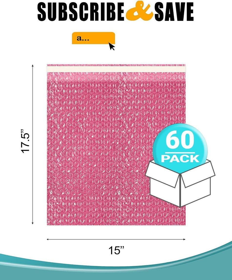 APQ Pack of 500 Anti-Static Bubble Out Bags 4 x 7.5 Resealable Static Shielding Bag 4 x 7 1/2 Bubble Cushioning Wrap Pouch Bag. Ideal for Packaging; Storing Sensitive Electronic Components.